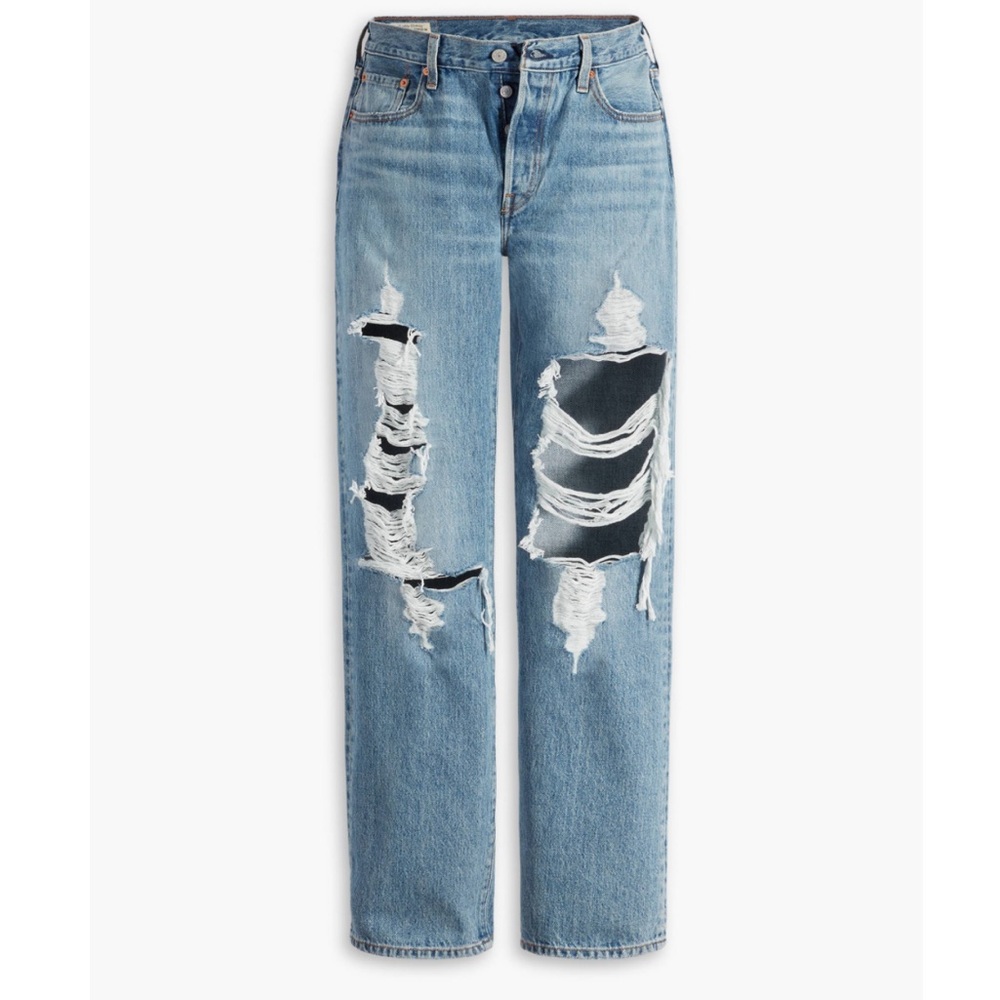 HOST PICK!!! ๐๐๐๐NWT Levi's Premium501 93 Straight WOMEN JEANS- Blue34"x 32" - Picture 2 of 9